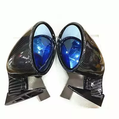 $71 • Buy Car Rear View Mirror F1 Style Side Wing Plane Mirror Carbon Fiber Exterior Parts