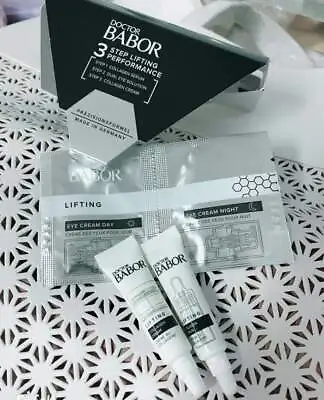 Set Doctor Babor 3 Step Lifting Performance : Eye Pads + Serum + Cream • $8.45