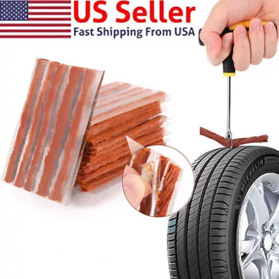 60PCS Tire Repair Plug Tubeless Seal Patch Tyre Rubber Strips Self Vulcanizing • $6.39