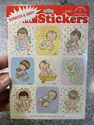 Vintage Drawing Board Scratch ‘N Sniff BABY POWDER Stickers Sheet NIP -DBGCI • $11.99