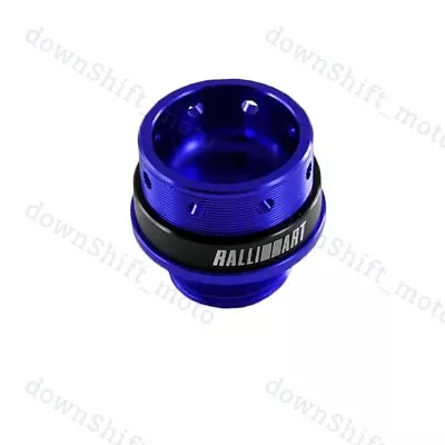 New Ralliart Blue Racing Engine Oil Cap Oil Fuel Filler Cover Cap For Mitsubishi • $14.88