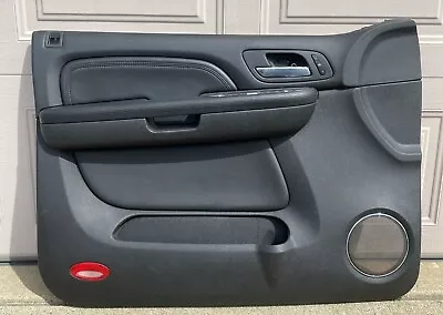 07-09 Cadillac Escalade Denali Lh Driver Side Front Door Panel Black Leather Esv • $199.99