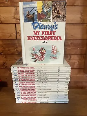 Disney's My First Encyclopedia Lot 22 Books1981 Hardcover Vintage  Set • $55