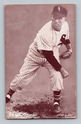 1947-66 Exhibits VIRGIL TRUCKS Low Grade Chicago White Sox Baseball Card (E5) • $0.99