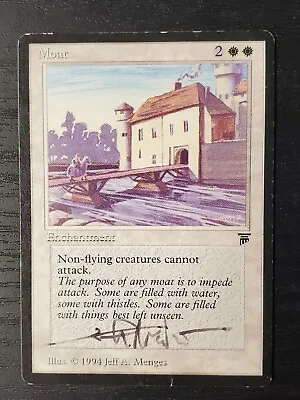 Mtg English Legends Moat Signed • $800