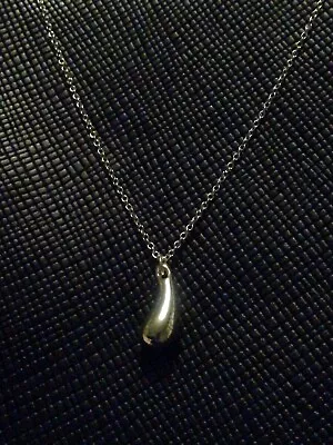 Silver Chain With Coffee Bean Pendant 925 • £15