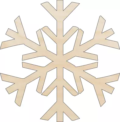 Snowflake - Laser Cut Wood Shape SNW9 • $46.76