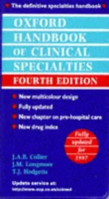 $3.89 • Buy Oxford Handbook Of Clinical Specialties By J. A. B Collier (Paperback /
