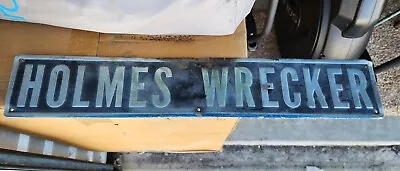 Vintage Holmes Wrecker Tow Truck Nameplate Emblem Embossed Sign RARE • $110