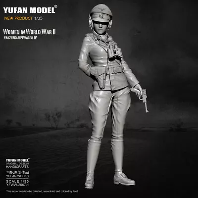 1/35Resin Soldier Female Soldier From The North African Theater War II Unpainted • $15.62