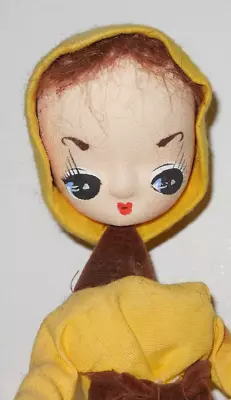 Bradley Doll ?? Vintage 1970s Yellow Dress Sitting • $12.99