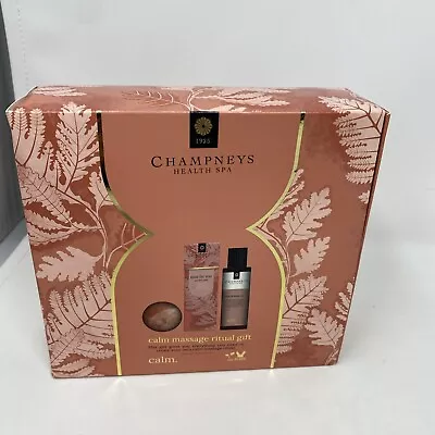 Champneys Health Spa Calm Ritual Gift Bath Set/body Massage Oil Ball New • £12.99