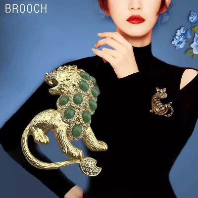 Vintage Premium Coat Brooch Enamel Literary Flower Pearl Brooches Accessories • $10.80