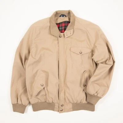 £19.99 • Buy Vintage Plaid Line Harrington Style Jacket Lightweight Bomber Jacket 2850