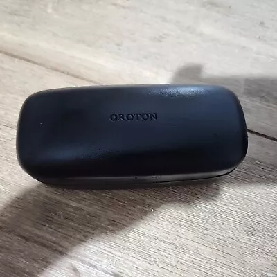 OROTON Black Hard Clamshell Glasses Sun Glasses Case Only Preowned Good Conditi • $5