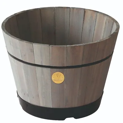 Medium Barrel Garden Planter -  VegTrug Medium Build A Barrel Grey Wash • $43.50