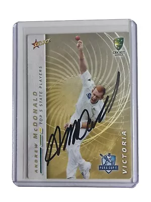 $12.99 • Buy Andrew McDonald SIGNED AUTOGRAPHED Select 2007 Pura Cup Victoria Cricket Card