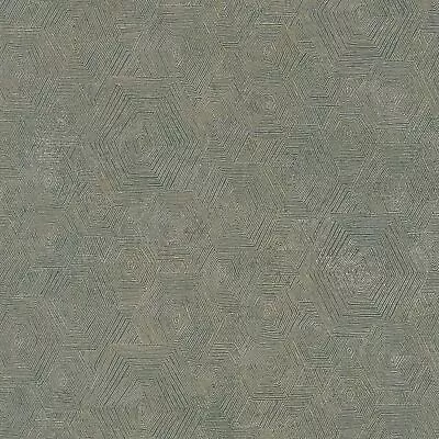 £20.82 • Buy Profhome 386984-GU Graphic Wallpaper Metallic Accents Green Gold Platinum 5.33 M2