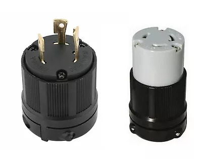 $14.78 • Buy NEMA L6-30P Pair Plug 30A 250V Locking Male Female Generator RV Camper