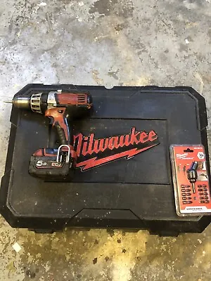 Milwaukee M18 18V Brushless Percussion Drill Comes With Knuckle Set + 5A Batter • £138
