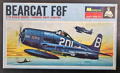 Monogram Navy Bearcat F8F Fighter 1/72 Scale Model Kit PA144 • $6.88