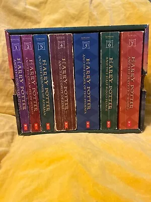 Harry Potter The Complete Series J.K. Rowling Books Box Set 1-7 Case Paperback • $33