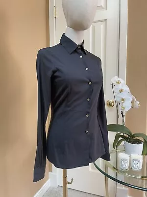 Versace Womens Black Shirt $695 Size 38 • $115.99