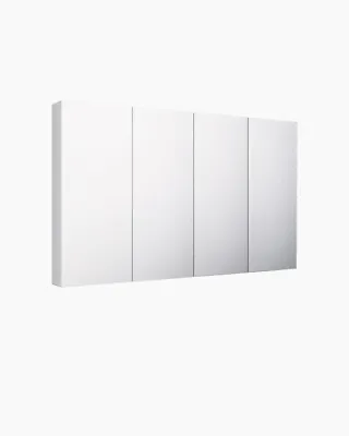 Bathroom Mirror Cabinet Vanity Medicine White Shaving Storage 1500x900mm 4 Door • $479