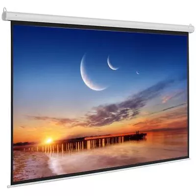 Home Office 92  16:9 Motorized Projector Screen Projection 80  X 45  With Remote • $73.29