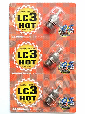 OS O.S. Max RC LC3 Traxxas T-Maxx / Revo Glow Plug Hot OSMG2700 71653000 3 Pack • $31.95