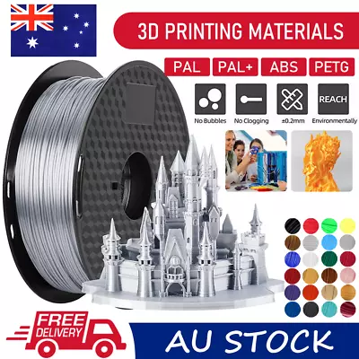 (BUY 3 GET 1 FREEAdd 4) PLA+ SILK PETG PLA ABS 1.75mm 3D Printer Filament 1KG • $21.40
