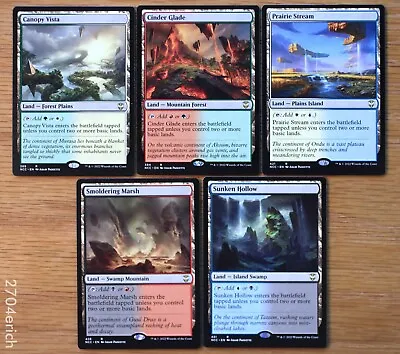 Set Of 5 Rare Dual Battle Lands *NM* English Magic MTG Commander New Capenna • $5.99