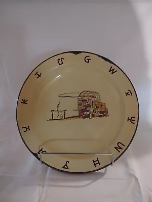 Monterrey Western Ware Dinner Plate Chuckwagon Cowboy Americana Decor 10.25  Vtg • $30