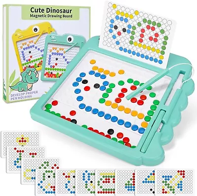 Magnetic Drawing Board For Kids Ages 3-6 Magnetic Dot Art Doodle Drawing Board • £14.79