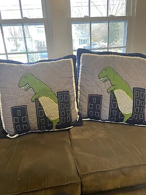 Set Of 2 Pottery Barn Kids Jurassic Dino Standard Sham • $40