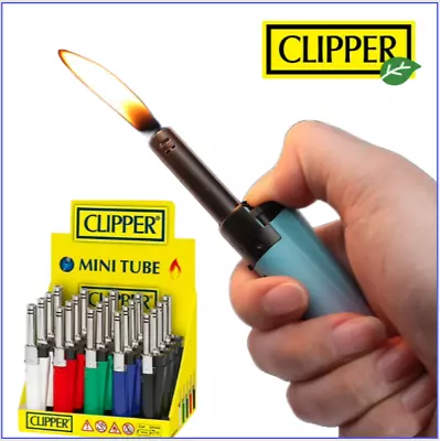 Clipper Mini Tube Lighter - Gas Refillable Candle Camping Utility Kitchen BBQ • £3.99