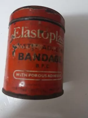ELASTOPLAST BAND-AID First Aid Adhesive Dressings Vintage/RETRO Collectable Tin  • $12