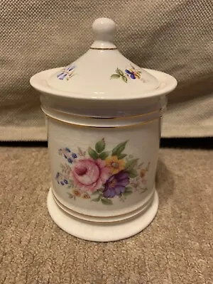 Vintage Old Foley James Kent Staffordshire Jar/Canister With Lid Rose Pattern • £4.99