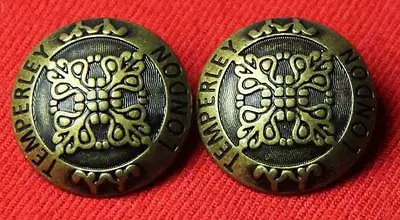 Two Mens Temperley London Blazer Buttons Shank Antique Gold Brown • $14.99