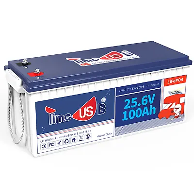 Timeusb 24V 100Ah LiFePO4 Lithium Battery For RVs Off-grid Home Energy Storage • $499.99