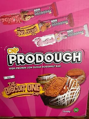 CNP PRODOUGH Low Sugar  Muscle 12 X 60g Protein Bar - Biscuit Bar • £14.99