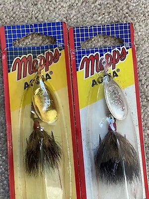 Mepps Aglia. 2. One Gold One Silver. Both Feathered In Original Packages • $6.99