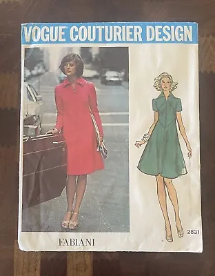 Vintage ORIGINAL Vogue Couturier Design Fabiani Pattern 2831 • $14.99