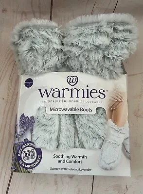 Warmies Microwavable Boots Scented With Relaxing Lavender - Grey • £16.95