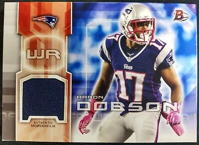 AARON DOBSON 2014 Topps Bowman #41 RELIC JERSEY PATCH Patriots • $3.95