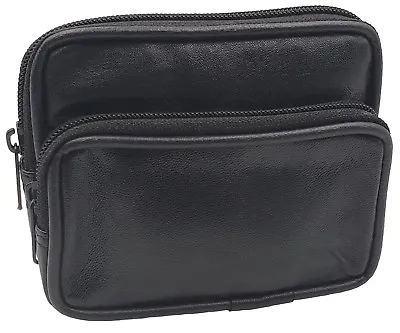 Mens Leather Mini Waist Belt Loop Travel Bag Pocket Pouch • $15