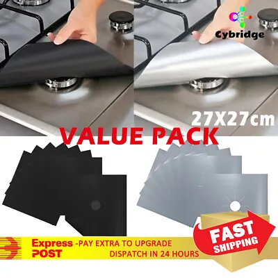 Stove Burner Gas Cover Cooktop Reusable Liner Protector Non-Stick Value Pack AU • $13.99