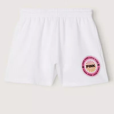 Victoria's Secret PINK CAMPUS SWEAT SHORTS MEDIUM SUPER CUTE • $38.12