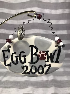 Mississippi State Bulldogs 2007 Egg Bowl Christmas Ornament MSU Egg Bowl  EUC • $19.99