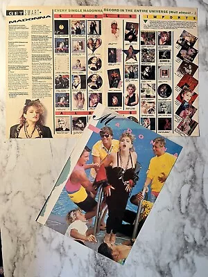Madonna Pinup & Clipping From 80’s Teen Magazine. • $6.50
